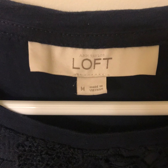 Lace navy loft tank - Picture 2 of 5